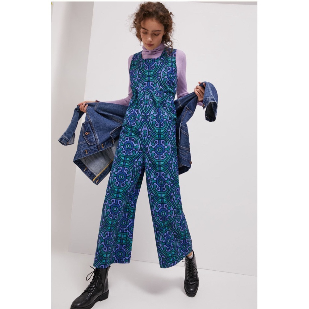 New Anthropologie Zephyr Wide Leg Jumpsuit Large